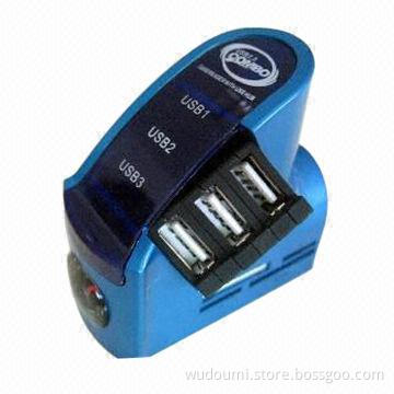 Boot USB 2.0 Hub Combo with Built-in Thermometer
